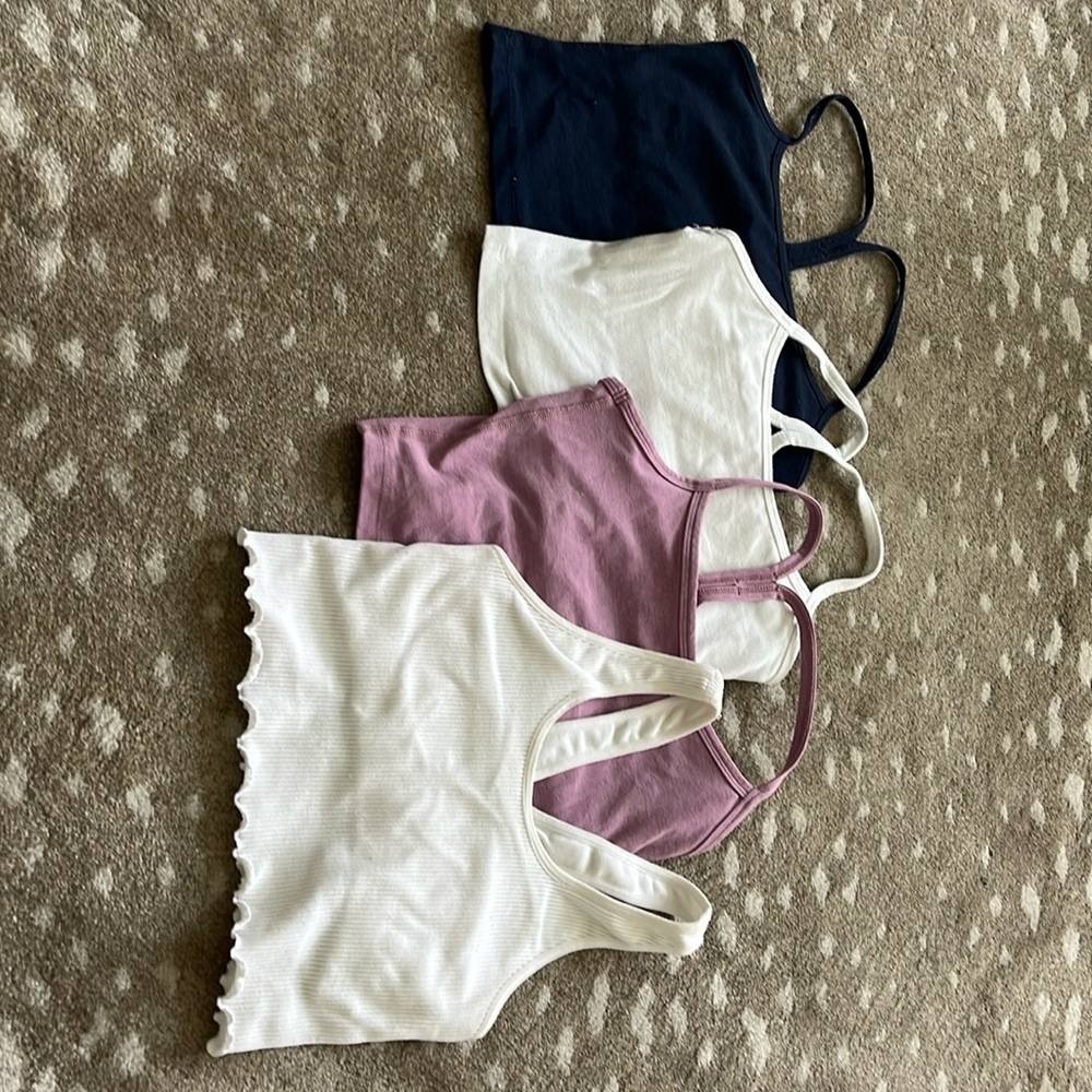 Beyond Yoga Set of Cropped Yoga Tops
